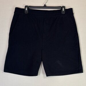 Prada Men's Dark Navy Flat Front Shorts